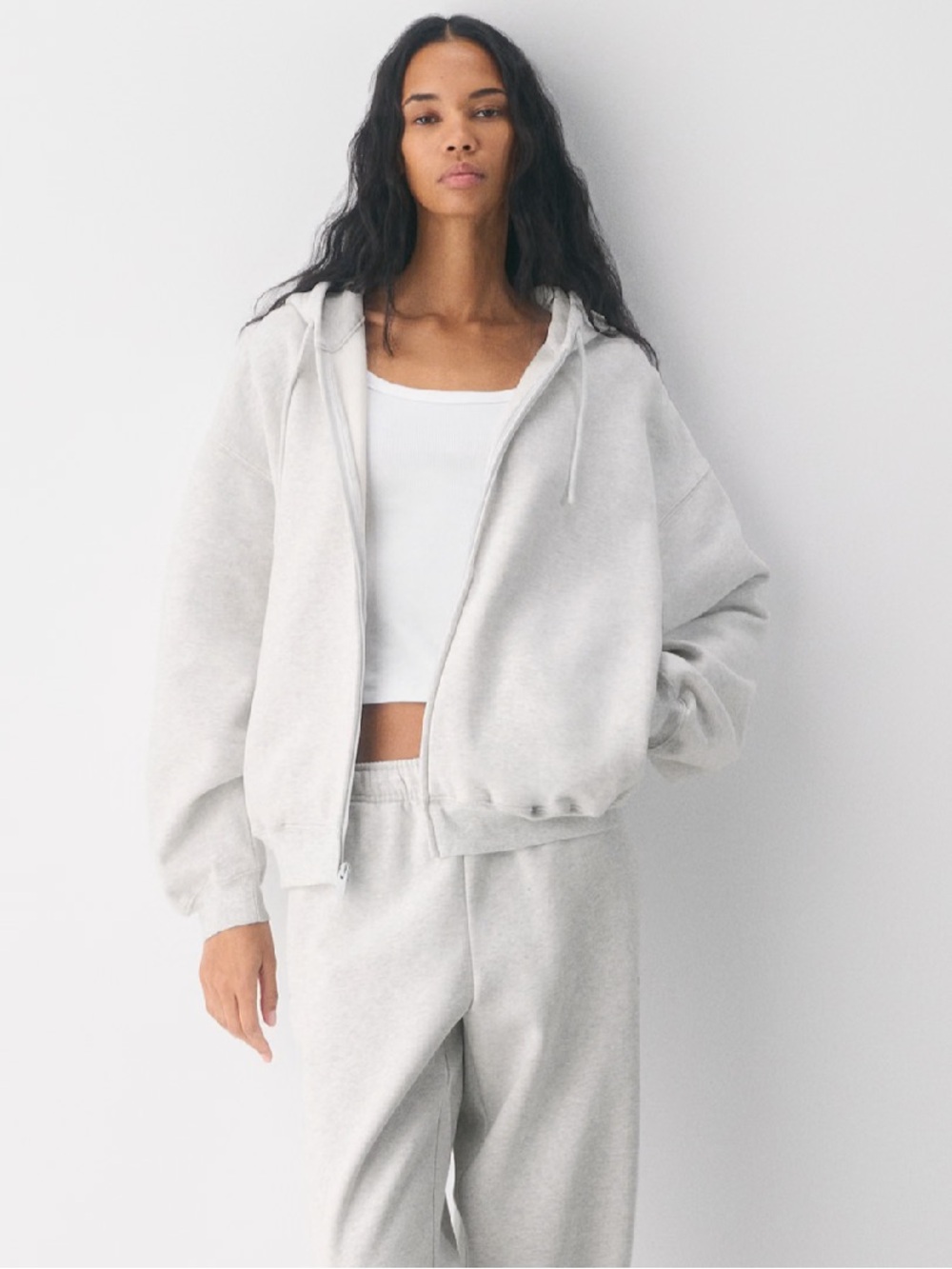 Aritzia Cozy Sweatfleece Mega Zip Hoodie